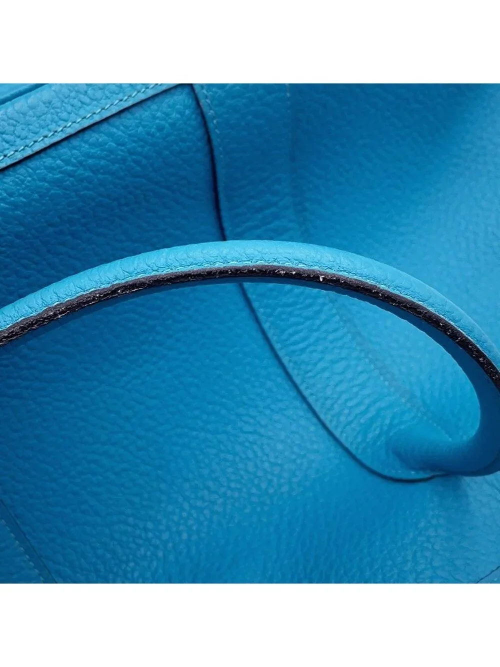Hermes Tote Garden Party PM Cobalt Silver Negonda